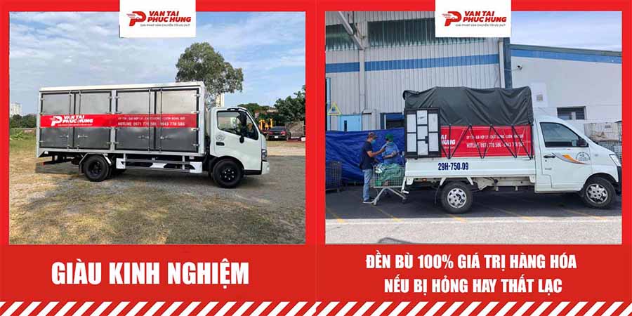 Dịch vụ thuê xe tải Phúc Hưng – Nhanh chóng, uy tín, giá cạnh tranh