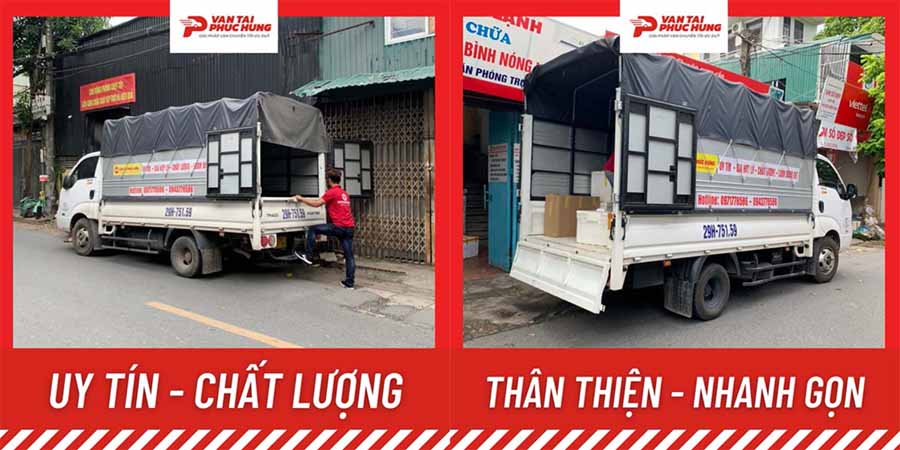xe tải chuyển văn phòng