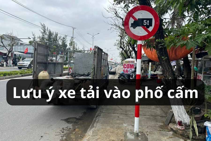 Biển báo giao thông cấm xe tải lưu thông